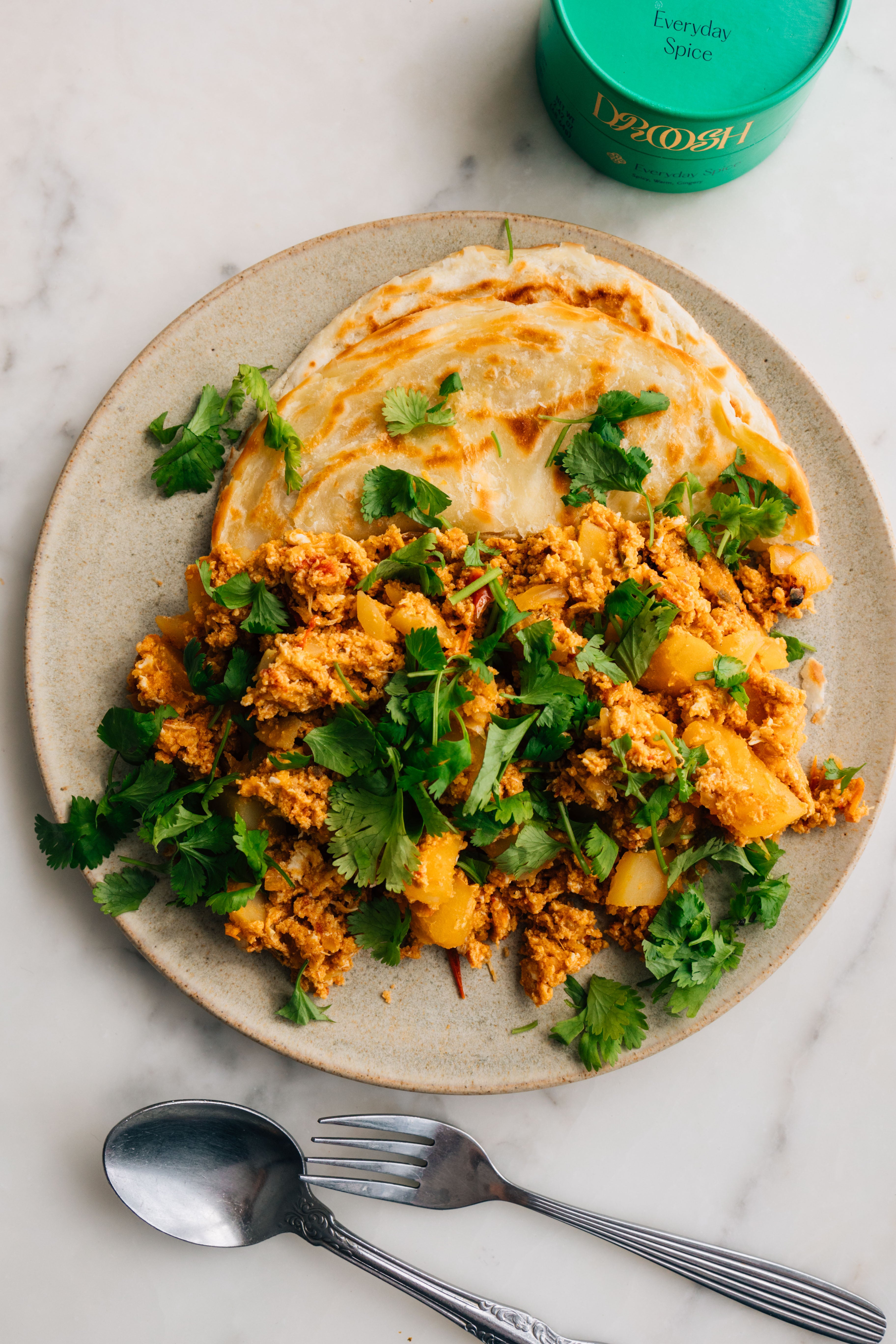 Aloo Masala Scramble – Droosh