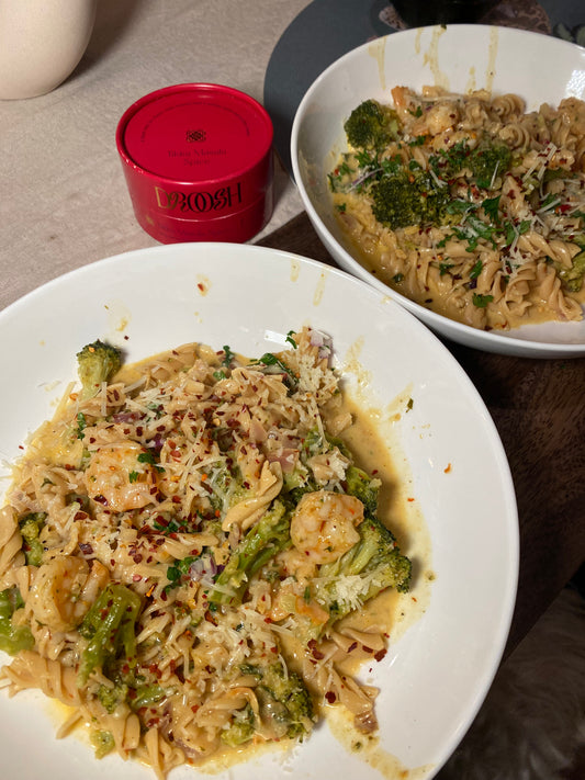 Tikka Masala Lemon Shrimp Pasta
