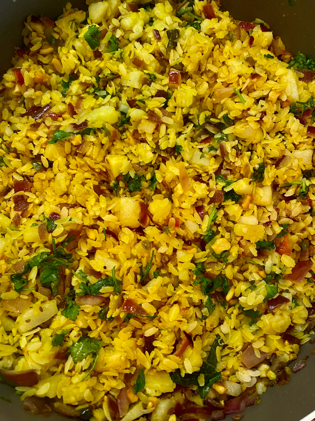 Poha (Savory Flat Rice)