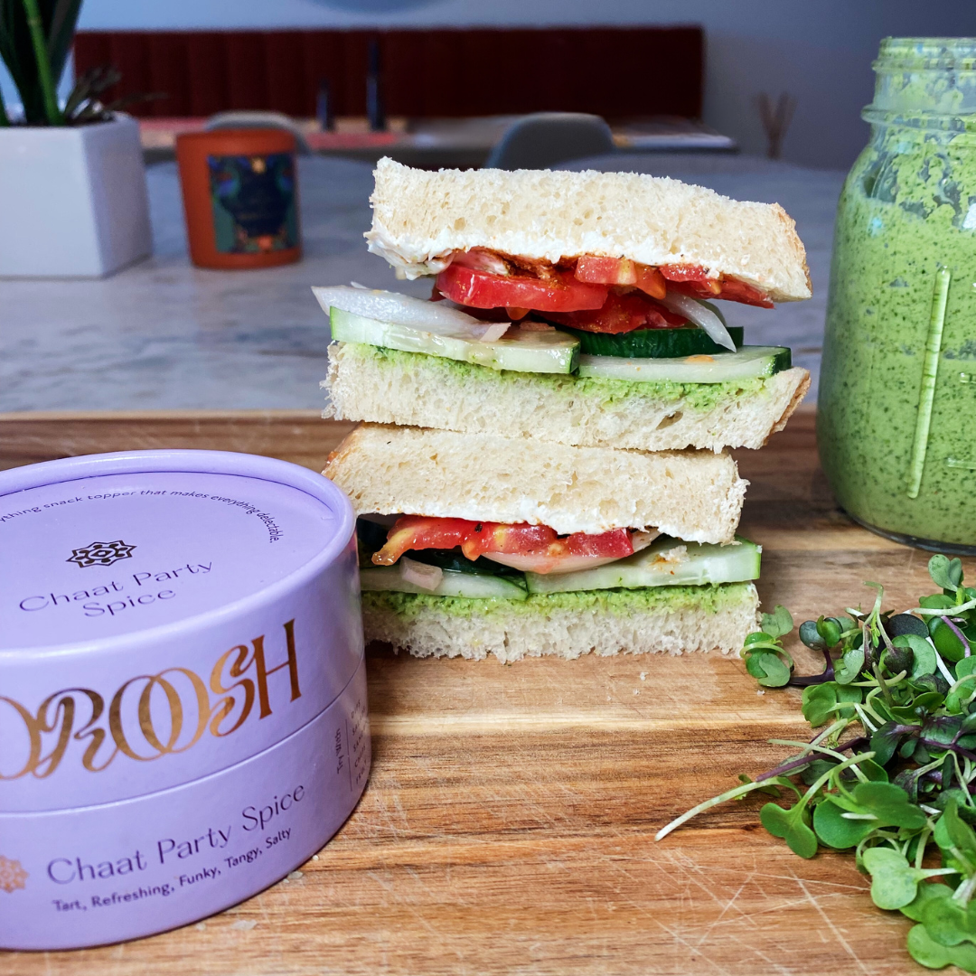 Simple Chaat Masala Sandwich – Droosh