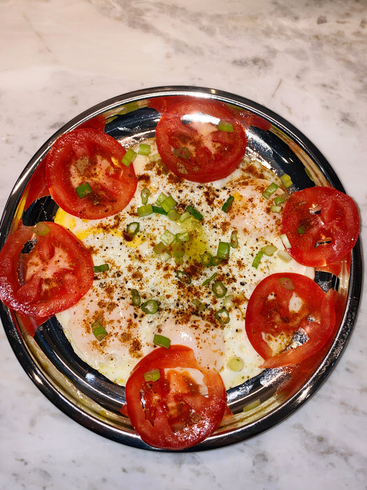 Chaat Eggs & Tomatoes
